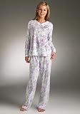 Karen Neuburger Palma Long Sleeve Pullover Pajama Set Plus Size Sleepwear