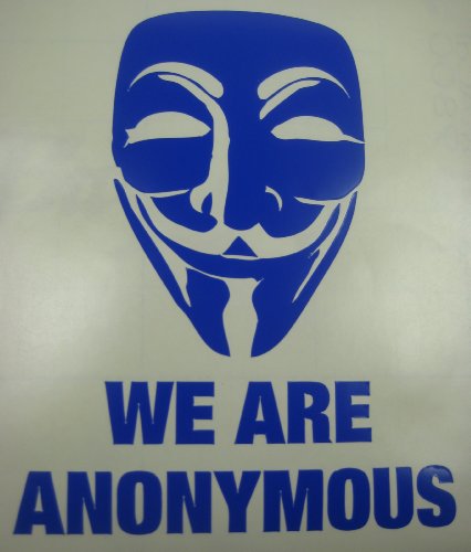 masks guy fawkes Discount We are Anonymous Guy Fawkes mask vinyl decal sticker