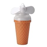 Hand- / Stand-Ventilator ICE CREAM vanille / white