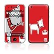 White Cartoon Pup and Cupcake Design Decorative Skin Decal Sticker for Apple 3G iPhone/ Apple iPhone 3GS 3G S