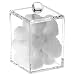 Danielle Square Acrylic Tall Cotton Ball Holder