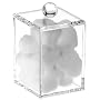 Danielle Square Acrylic Tall Cotton Ball Holder
