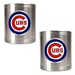 Chicago Cubs MLB 2pc Stainless Steel Can Holder Set- Primary Logo by Great American Products