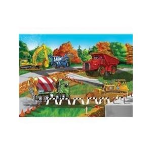 Melissa and Doug Construction Site Cardboard Jigsaw Puzzle (30 pc) by