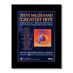 STEVE MILLER BAND Greatest Hits 406x305mm Matted Music Print/Mini Poster - Black