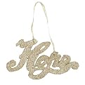 Hope Glitter Word Ornaments Set of 12