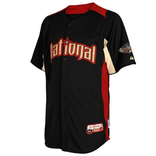 National League 2011 All-Star Game Youth Batting Practice Jersey: Black MLB Youth BP Jersey