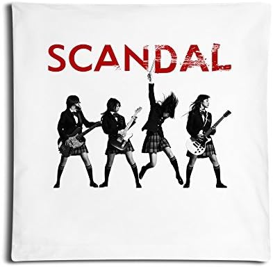 IGOG Scandal Square Personality Customization Throw Pillow Pillowcase With Invisible Zipper Closure (White 18*18 Inch)