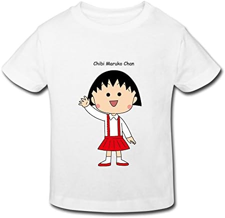 HAYTBABY Kid's Toddler Gifts Chi Bi Maruko T-shirts Age 2-6 White 4 Toddler