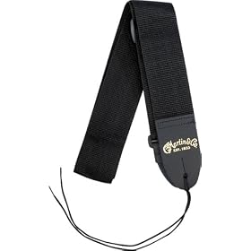 Martin 18AS50BR 2" Nylon Guitar Strap Black