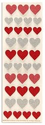 Martha Stewart Crafts Glitter Heart Stickers By The Package