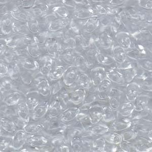 100 Grams Crystal Clear 4x7mm Miyuki Long Magatama Glass Fringe Beads