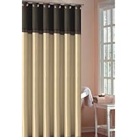 Duck River Textile Diva 70-Inch by 72-Inch Shower Curtain, Chocolate Sage
