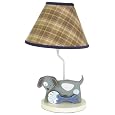 Sumersault Show Doggies Lamp with Shade, Brown