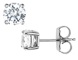 CRISLU 1.5 Carat (ctw) Cz Stud Earrings in Sterling Silver