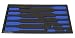 Foam Tool Organizer for 11 Craftsman Professional Screwdrivers, Black and Blue Foam Tool Organizer for 11 Craftsman Professional Screwdrivers, Black and Blue