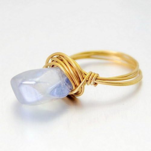 Jewelryfinds Special Irregular Natural Handmade Crystal Ring