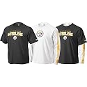 Pittsburgh Steelers Black/White Gameday 3 in 1 Tee Combo
