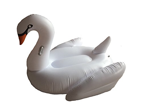75" inflatable swan - swimming pool float - ultima…