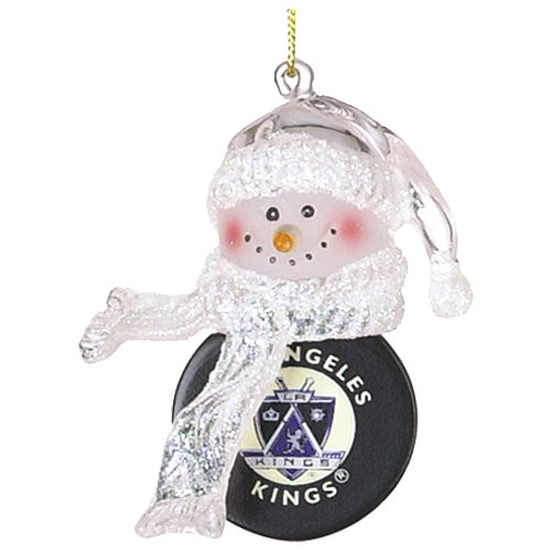 SC Sports Los Angeles Kings Snowman Puck Ornament 6-Pack