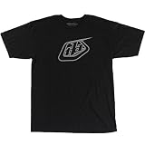 Troy Lee Designs Logo Youth Boys Short-Sleeve Tee Fashion Shirts - Color: Black/Gray, Size: Large