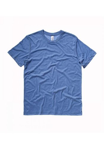 Bella 3413 Unisex Triblend Short Sleeve Tee - Blue Triblend, Large