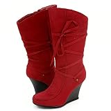 Bumper Kitsu01 Mid-Calf Boots Plum Red 9 Plum Red