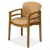 2110 Series Wood Double Rail Arm Guest Chair Finish: Mahogany, Fabric: Burgundy
