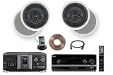 Sony 300-Disc Mega-Storage CD Changer / Player + Sony HD Digital Cinematic Sound 770 Watts 7.1 Channel 3D A/V Receiver with iPhone & iPod Dock + Yamaha Natural Sound Custom Install In-Ceiling 2-Way 120 watts 2 Speaker Set (Pair) with 1