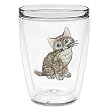 Kitty (Tan) 16 oz Insulated Beverage Tumbler, Clear, Clear