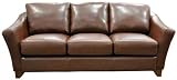 Battista Leather Sofa Set.Rome Burnt Orange