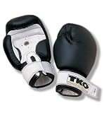 TKO 501LPT-BW-16 Pro Style 16 oz. Training Gloves Black White