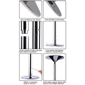 Portable Fitness Exercise Exotic Stripper Strip Spinning Pole Dance Dancing NEW