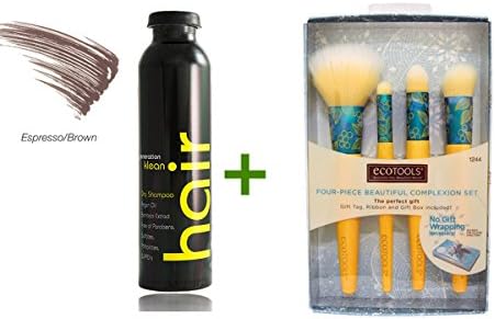 Gray Disappear, Generation Klean Hair, Dry Shampoo, Espresso/Brown, 2.6 oz (74 g), EcoTools, Four-Piece Beautiful Complexion Set, 4 Brushes