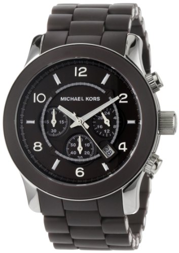 Michael Kors Watches Michael Kors Men's Oversize Chocolate Silicone Runway