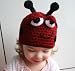 Crochet Pattern ladybird beanie (44) includes 5 sizes from newborn to adult (Crochet hats)