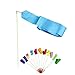 Voberry Nice Cute Dancing Ribbon Streamer Gym Rhythmic Rod Art Gymnastic Ballet Twirling Stick 4M (SkyBlue)