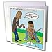 Search : Rich Diesslins Funny General - Editorial Cartoons - Kanye West and 50 Cent Bet on Record Sales Cartoon - Greeting Cards-12 Greeting Cards with envelopes