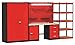 Fort Knox Mixed Storage Modular Steel Top Storage System Size: 78" H x 132" W x 24" D