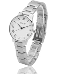 Fafada Ladies Womens Elegant Ultrathin Wrist Watch White Dial Roman Numeral