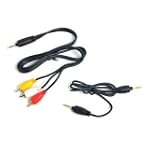Soundgate MINICBLPAK Universal MP3/PMD Cable Pack Includes 3.5mm to 3.5mm Auxiliary Audio Cable and 3.5mm to RCA Audio/Video Cable