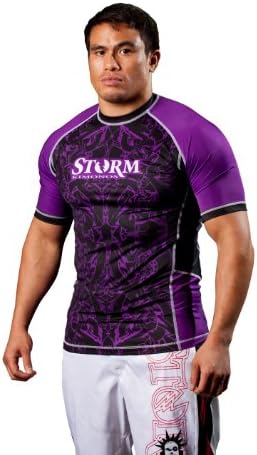 Storm Kimonos Rhythm Short Sleeve Rashguard, Purple