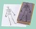 Human Skeleton Rubber Stamp