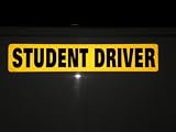 Reflective Student Driver Magnetic Vehicle Sign Car Magnet