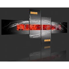 Bild auf LEINWAND +5 TEILIG + ABSTRAKT MODERN LOVE Wandbilder 41457 + 100x55 cm +++ RIESEN BILDER AUSWAHL IN UNSEREM HAENDLERSHOP +++