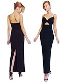 Blue Print Beaded Neckline Dresses by Faviana