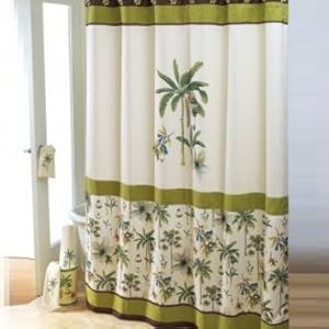 Amazon.com - Tropical Shower Curtain - Catesby Palms - Colonial