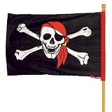 Huge Pirate Flag with Skull and Crossbones!