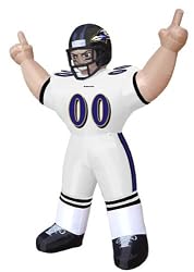 Huge 8' NFL Baltimore Ravens Standing Inflatable Player Outdoor Yard Decoration