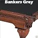 9' Banker's Gray Mali Pool Table Cloth Felt